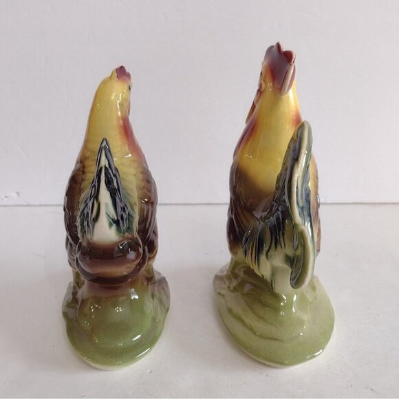 Vintage 1950s Royal Windsor Chickens Rooster & Hen Ceramic Figurines - Picture 4 of 10